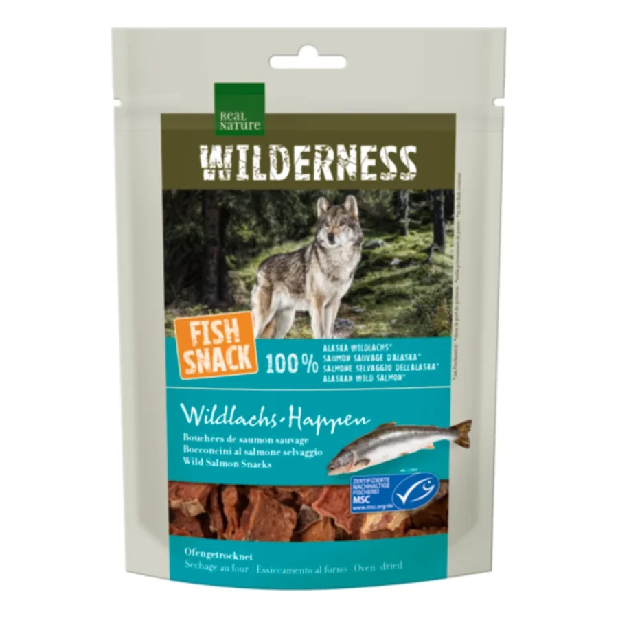 REAL NATURE WILDERNESS Snack au poisson Bouchées de saumon sauvage, 70 g