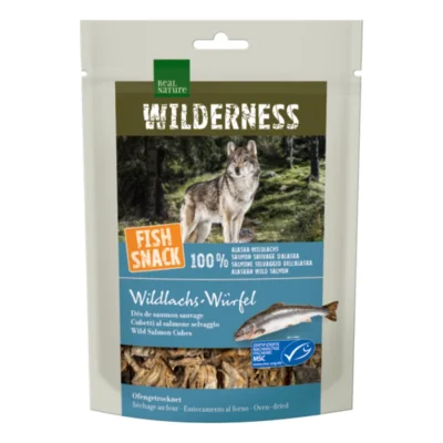 REAL NATURE WILDERNESS Snack au poisson Cubes de saumon sauvage, 70 g