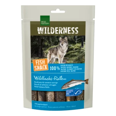 REAL NATURE WILDERNESS Snack au poisson Rouleaux de saumon sauvage, 70 g