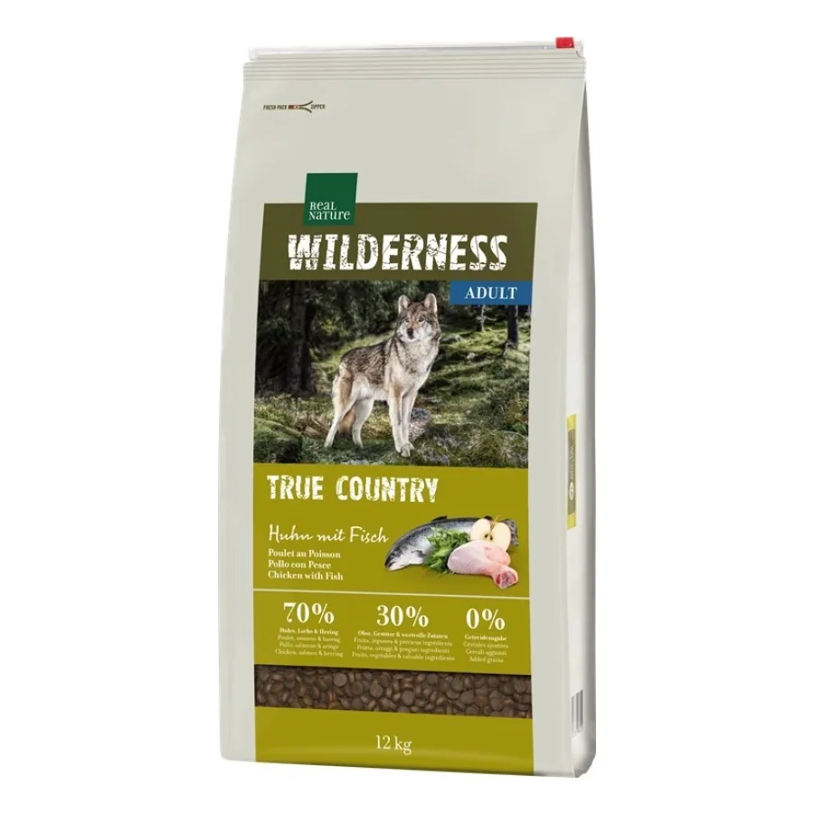 REAL NATURE WILDERNESS True Country Adult Poulet au poisson 12 kg