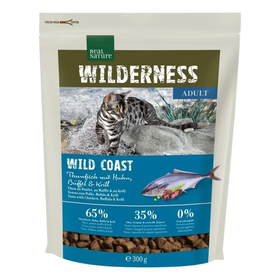 REAL NATURE WILDERNESS Wild Coast Adult Thon au poulet, buffle et krill 300 g