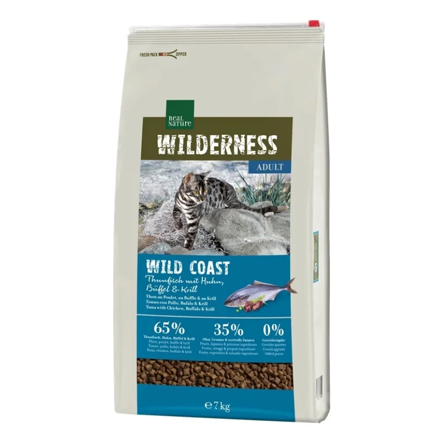 REAL NATURE WILDERNESS Wild Coast Adult Thon au poulet, buffle et krill 7 kg
