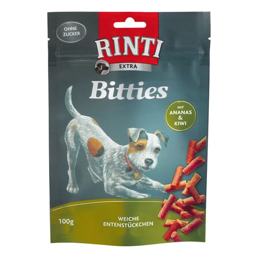 RINTI Bitties 12 x 100 g Canard à l’ananas et au kiwi
