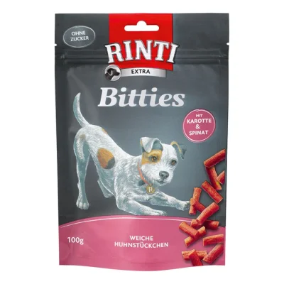 RINTI Bitties 12 x 100 g Poulet aux carottes et épinards