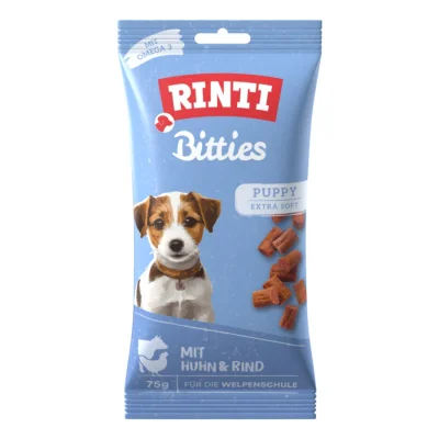 RINTI Bitties Puppy 16 x 75 g Poulet et bœuf