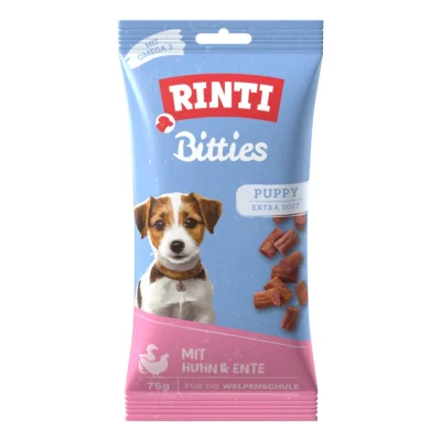 RINTI Bitties Puppy 16 x 75 g Poulet et canard