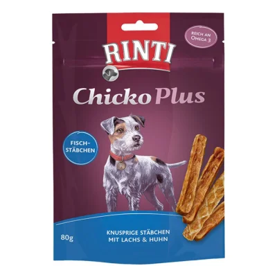 RINTI Chicko Plus bâtonnets de poisson, avec saumon et thon 12x80 g