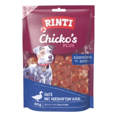 RINTI Chicko Plus cubes de fromage, avec canard et fromage 12x80 g