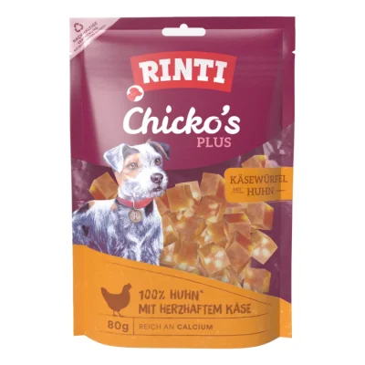 RINTI Chicko Plus cubes de fromage, poulet avec fromage 12x80 g