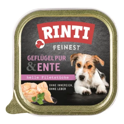 RINTI Feinest Adult Volaille Pur et canard 22x150 g