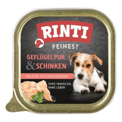 RINTI Feinest Adult Volaille pur & jambon 44x150 g