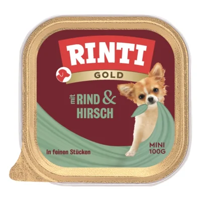 RINTI Gold Mini 16x100g Cerf & bœuf 16x100 g