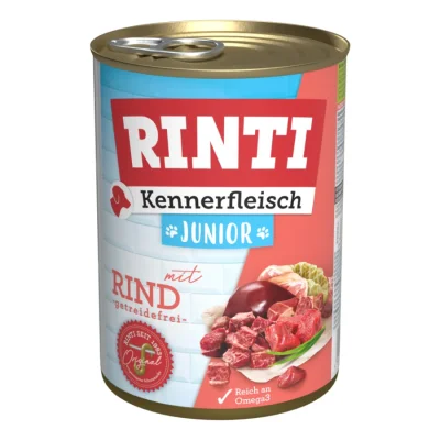 RINTI Kennerfleisch Junior 12 x 400 g Bœuf