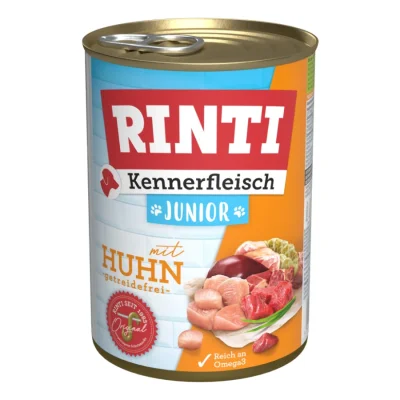 RINTI Kennerfleisch Junior 12 x 400 g Poulet
