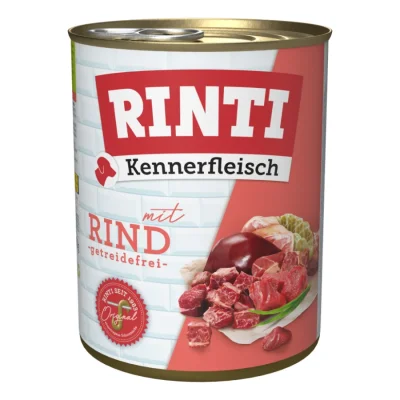 RINTI Kennerfleisch nourriture humide pour chien, adulte, boîte, Bœuf 36x800 g