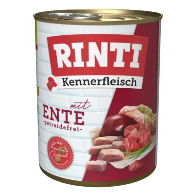 RINTI Kennerfleisch nourriture humide pour chien, adulte, boîte, Canard 36x800 g
