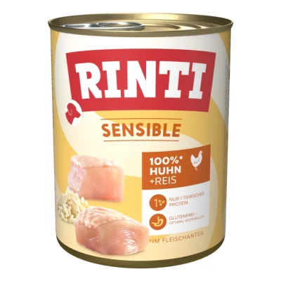 RINTI Sensible Poulet et riz 6x800 g