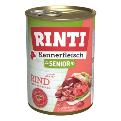 RINTI Viande de connaisseur Senior12 x 400 g Bœuf 12x400 g