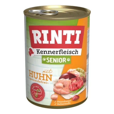 RINTI Viande de connaisseur Senior12 x 400 g Poulet 12x400 g