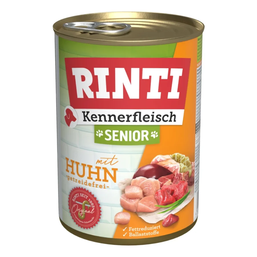 RINTI Viande de connaisseur Senior12 x 400 g Poulet 12x400 g