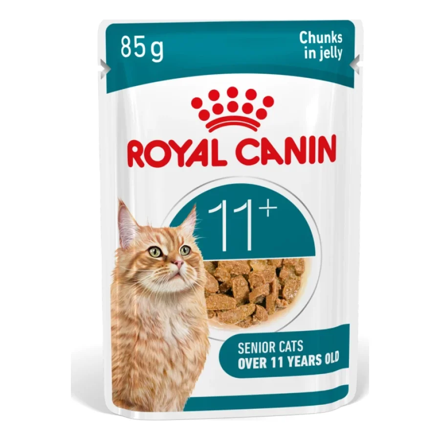 ROYAL CANIN Nourriture humide pour chat, Senior Ageing 11+, Gelée 12x85 g