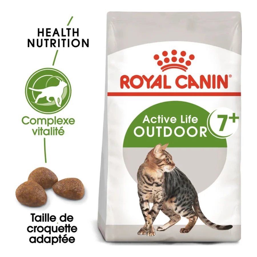 ROYAL CANIN Outdoor 7+ Croquettes Chat 4 kg