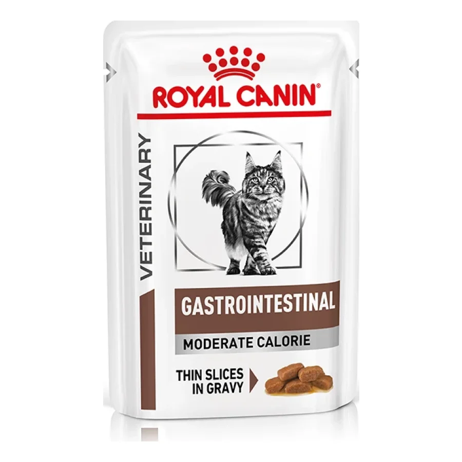 ROYAL CANIN Veterinary GASTROINTESTINAL MODERATE CALORIE, en sauce 12 x 85 g