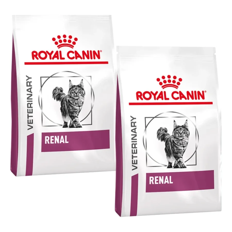 ROYAL CANIN Veterinary Renal Croquettes Chat 2x4 kg