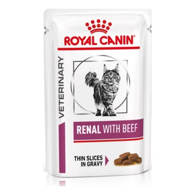 ROYAL CANIN Veterinary Renal Nourriture humide Chat 12x85g Bœuf