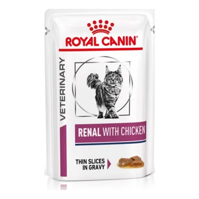 ROYAL CANIN Veterinary Renal Nourriture humide Chat 12x85g Poulet