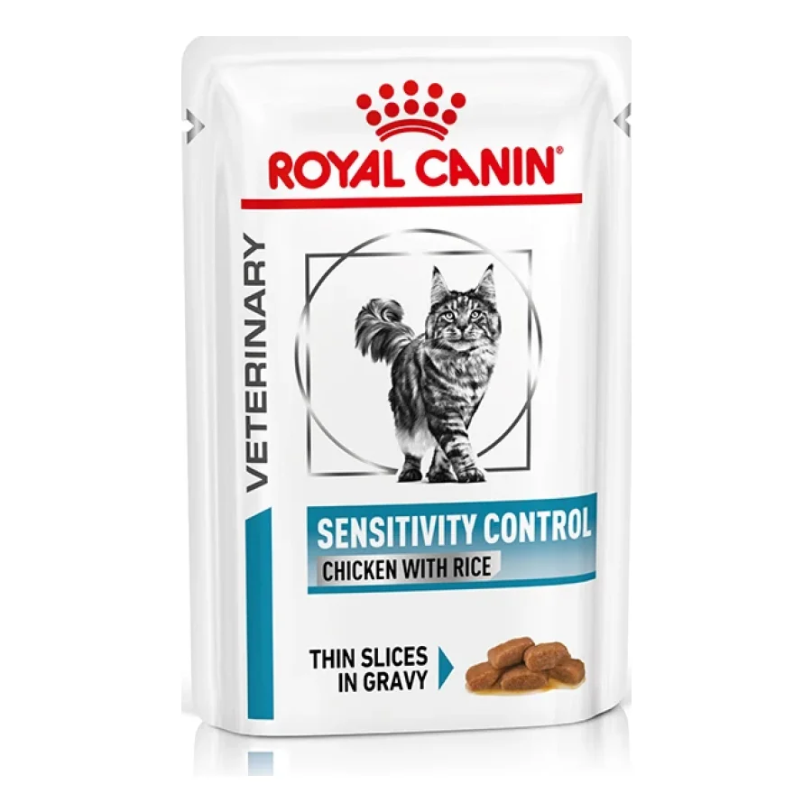 ROYAL CANIN Veterinary Sensitivity Control Poulet avec Riz, morceaux fins en sauce 12x85 g