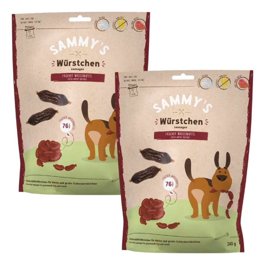 Sammy's Saucisses au buffle domestique SAMY 2x240 g