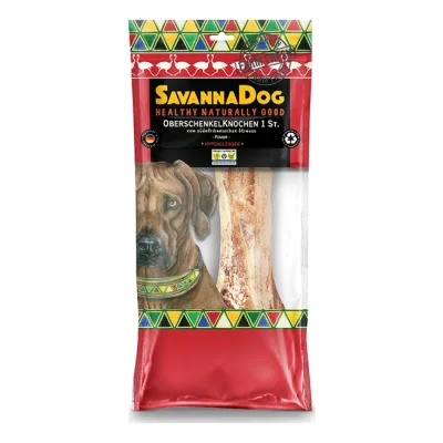 SavannaDog Os de cuisse d'autruche 1 pièce.