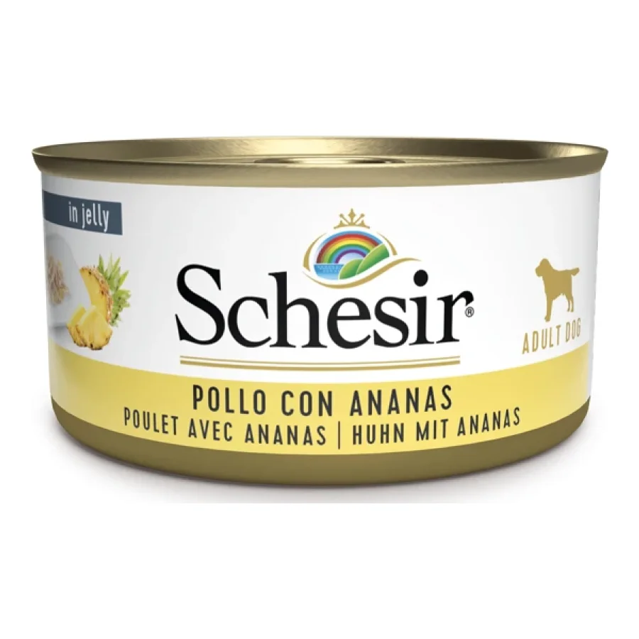 Schesir Adult 18 x 150 g poulet aux ananas
