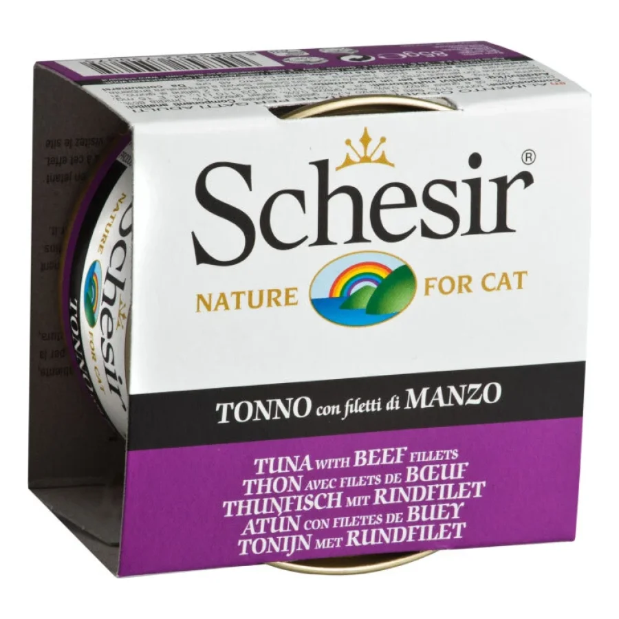 Schesir Gelée 24 x 85 g Thon avec filet de bœuf