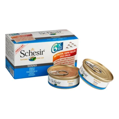 Schesir Multipack 24 x 50 g Thon, Dans leur jus