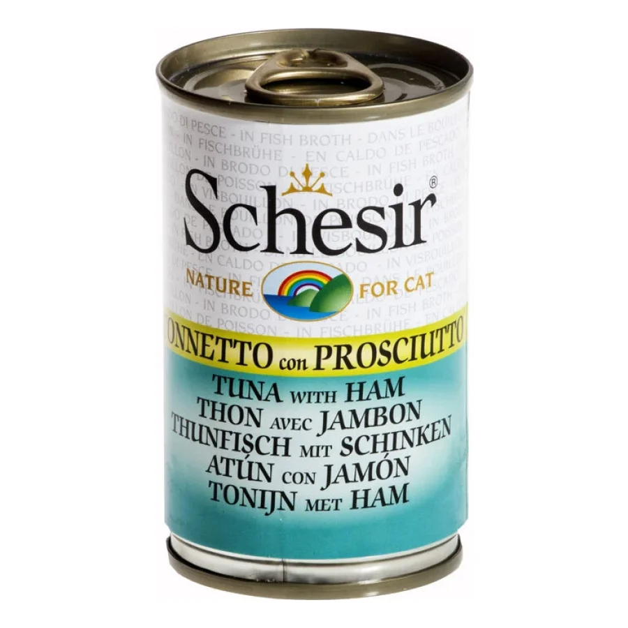 Schesir Natural 24x140g Thon au jambon 8x140 g