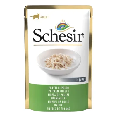 Schesir poulet au bar 20 x 85 g. Filet poulet