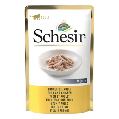 Schesir poulet au bar 20 x 85 g. Thon et poulet