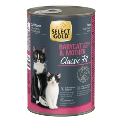 SELECT GOLD Classic Fit Boîtes de Mousse Tendre Chaton & Mère Poulet 6 x 400g