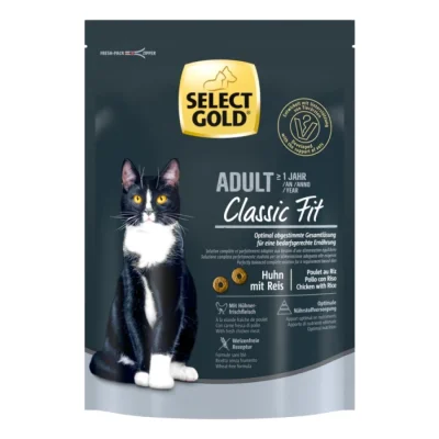 SELECT GOLD Classic Fit Croquettes Chat Adulte Poulet 300 g