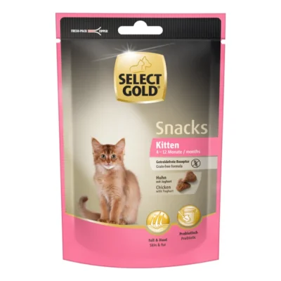 SELECT GOLD Classic Fit Friandises Chaton Poulet et yaourt 4x75 g