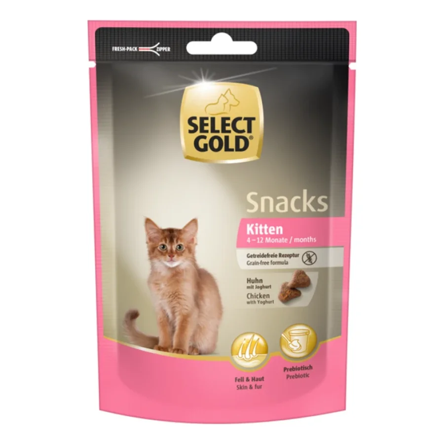 SELECT GOLD Classic Fit Friandises Chaton Poulet et yaourt 4x75 g