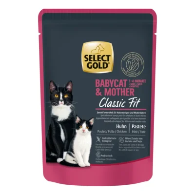 SELECT GOLD Classic Fit Sachets de Pâtée Chaton & Mère Poulet 24x85 g