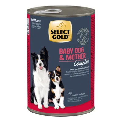 SELECT GOLD Complete Boîtes de Mousse Tendre Chiot & Mère Poulet 6x360 g