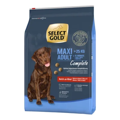 SELECT GOLD Complete Croquettes Chien Adulte Maxi Bœuf 4 kg