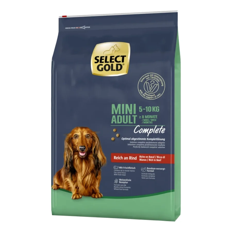 SELECT GOLD Complete Croquettes Chien Adulte Mini Bœuf 10 kg