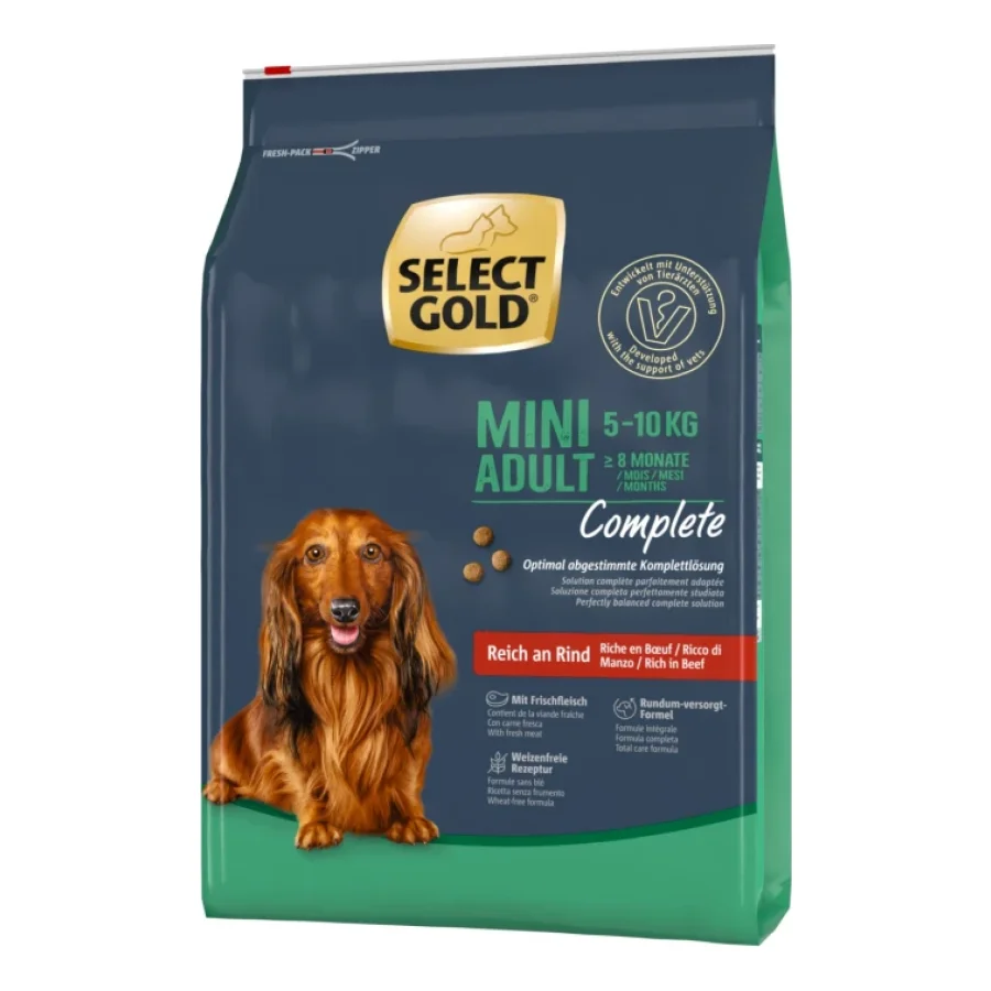 SELECT GOLD Complete Croquettes Chien Adulte Mini Bœuf 4 kg