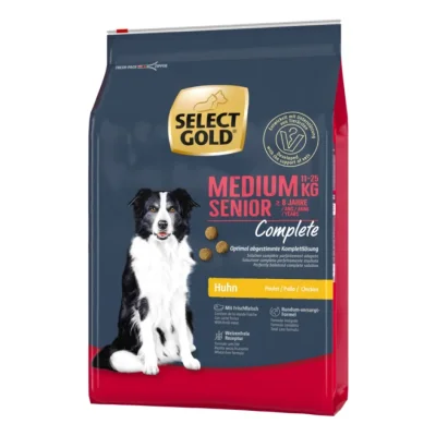 SELECT GOLD Complete Croquettes Chien Senior Medium Poulet 4 kg