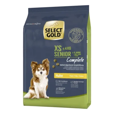 SELECT GOLD Complete Croquettes Chien Senior XS Poulet 1 kg